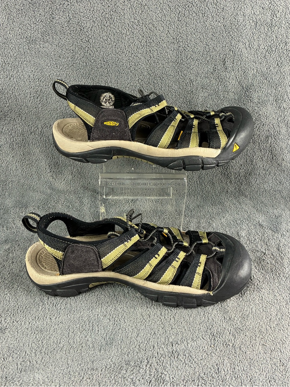 KEEN Men’s Newport H2 Black and Yellow Sport Sandals